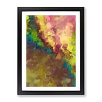 Gods Of The Sea Abstract Framed Print for Living Room Bedroom Home Office Décor, Wall Art Picture Ready to Hang, Black A2 Frame (62 x 45 cm)
