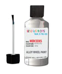 Alloy Wheel Repair Touch up Paint KIT Curbing Scratch CHIP Silver Black Gold (Astral Silver 9735 Mercedes)