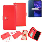 2in1 cover wallet + bumper for Huawei Mate 20 Lite Phone protective Case red