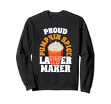 Pumpkin Spice Latte Pods Latte Maker Powder Coffee Ground Sweatshirt