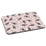 FRENCH BULLDOG PINK PC COMPUTER MOUSE MAT PAD - Animal Puppy Cute Dog