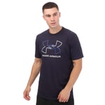 Under Armour Mens GL Foundation Short Sleeve in Navy Cotton - Size Medium