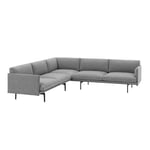 Muuto - Outline Sofa Corner / Black Base Hallingdal 166 - Soffor - Anderssen & Voll