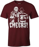 Friday the 13th Men's MEFRIDMTS010 t Shirt, Bordeaux, M