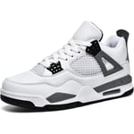 Herrar Air 4 Retro Klassiska Skate-skor Fitness Träningsskor Basket Casual Sneakers Arbeta Löpning Promenad Zapatos A4blue_SSDLV 2 Aj4white Lila 6 UK