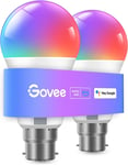 WiFi Smart LED Light Bulbs B22 RGBWW Music Sync 16M Colors Alexa Google 2 Pack