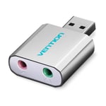 USB lydkort - Virtuel Audio Sound Card - Sølv