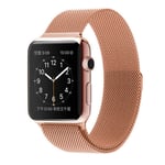 SKALO Milanese Loop Apple Watch Series 4-6 44mm - Roséguld