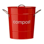 Premier Housewares Poubelle à compost (Rouge)