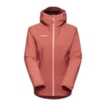 Mammut Veste hardshell pour femme, de la série Alto Light M, orange, veste à capuche, veste fonctionnelle, en technologie DRY, 2,5 L, Brick, M