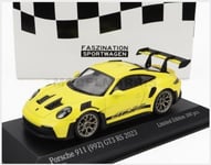 MINICHAMPS 413062106 Porsche - 911 992 GT3 Rs Coupe 2023 - Or Wheels - Jaune