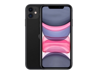 Refurbished | Apple iPhone 11 - 4G smartphone - dubbla SIM - 64 GB - LCD-skärm - 6,1 - 1792 x 828 pixlar - 2x väska kamera 12 MP, 12 MP - främre kamera 12 MP - sort | Skick: Grad B