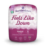 Slumberdown Feels Like Down 15 Tog (10.5 + 4.5 Tog) Single All Seasons Duvet