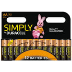 AA Batteries Simply by Duracell 12 pack