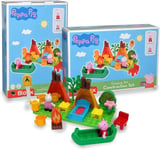 Peppa Pig  Playset Camping Peppa & Suzy Figures Boat Big Bloxx Construction Toy