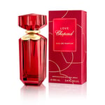 Chopard Love 100 ml – Eau de Parfum pour Femme – Fragrance Florale Epicée – Notes Somptueuses de Six Roses Différentes, de Jasmin, de Mandarine et de Patchouli – Flacon en Verre Rouge