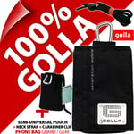 Golla Black Phone Case Pouch Bag for iPhone 4 4S 5 5S 5C SE Samsung Galaxy S2