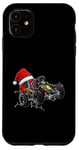 Coque pour iPhone 11 Chapeau de Noël Go Kart Racing Karting Racer