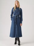 Levi's Quinney Denim Shirt Dress, Gold Dust West