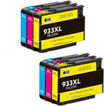 932Xl 933Xl Cartouche D'Encre De Remplacement Pour 932 Xl 933 Xl 6 Multipack (2*C/M/Y) Pour 932Xl 933Xl Pour Officejet 6600 7510 6700 7110 7610 7612 6100