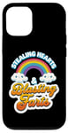 Coque pour iPhone 12/12 Pro Stealing Hearts & Blasting Pets Funny Valentines Rainbow