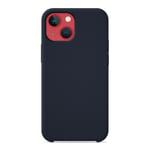 Coque silicone unie Soft Touch Bleu nuit compatible Apple iPhone 13 - Neuf