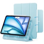 ESR Coque Magnétique pour iPad Air 11 Pouces M2 (2024), Air 6/5/4(2022/2020), iPad Pro 11 2018, Fixation Magnétique, Veille/Réveil Auto, Couverture Fine et Soyeuse, Série Rebound, Bleu Ciel