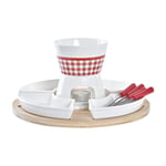 DKD Home Decor fondue-setti, 10 kpl.