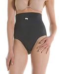 Yaluronica 621 (Anthracite, S) - Slip Anti-âge Taille Haute avec Acide hyaluronique Effet Ventre Plat