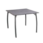 greemotion Table de jardin carrée Toulouse 90 x 90 cm – Table élégante et solide en acier – Table extérieure pour 4 personnes - Table d’appoint design – Table moderne inoxydable