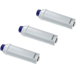 3x Filtre à eau compatible avec DeLonghi ecam 24.450.S, ecam 25.452.B machine à café automatique, machine à expresso - Vhbw