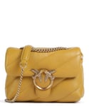 Pinko Love Puff Mini Sac porté épaule jaune moutarde