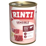 RINTI Sensible -säästöpakkaus 12 x 400 g - naudanliha & riisi