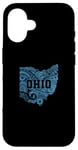 iPhone 16 Ohio Pattern in Map USA America Case