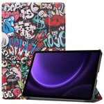 Slim Fit Cover Fodral Till Samsung Galaxy Tab S9 FE - Graffiti multifärg