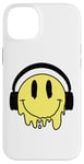 Coque pour iPhone 14 Plus Sourire jaune fondant drôle souriant visage dégoulinant mignon