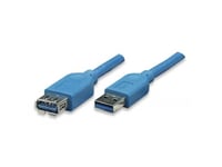 Techly - Usb-Forlengelseskabel - Usb-Type A (Hunn) Til Usb-Type A (Hann) - Usb 3.1 Gen1 - 3 M