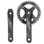 CARACHOME Pedalier VTT, pédalier en Alliage d'aluminium pédalier de Cyclisme 104 / 64MM Ensembles de Plateaux BCD 32-38T, pour VTT 8/9/10/11 Vitesses,36T