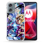 Cokitec Coque Renforcée pour Motorola G24 4G Manga Dragon Ball Sangohan Duo