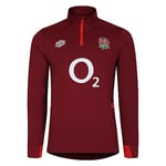 Umbro Mens England Rugby Mid Layer Top 2023 2024 Outerwear Red/Scarlet M