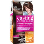 L’Oréal Paris Kokoelma Casting Crème Gloss Intensiivinen värjäys 518 Hasselpähkinä Mocca 1 Stk.