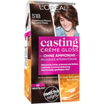 L’Oréal Paris Kokoelma Casting Crème Gloss Intensiivinen värjäys 518 Hasselpähkinä Mocca 1 Stk. (5,41 € / 1 Kpl)