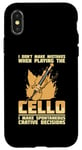 iPhone X/XS Cello Instrument Funny Playing Musical Lesson Case