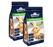 Dehner Nourriture pour Lapins Nains, 2 x 2 kg (4 kg)