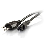 C2G Swiss Laptop Power Cord - strømkabel - IEC 60320 C5 til SEV 1011 - 2 m