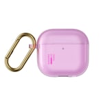 iDeal of Sweden AirPods (4. Gen.) Clear Case med Karabinkrok - Light Pink