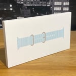 🟢 Apple Watch Strap 49mm Ice Blue Ocean Band Natural Titanium Finish One Size