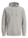 Jack and Jones Hommes Jjebasic Sweat À Capuche Clair Gris M