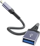 Adaptateur Lightning vers USB pour iPhone, Certifié MFi Adaptateur de Câble USB 3.0 OTG Prise en Charge du Lecteur de Carte, clé USB, Clavier,Souris,Hub,Concentrateur, MIDI,iOS Plug and Play