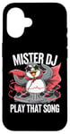 iPhone 16 Funny Penguin DJ Mister DJ Play That Song Youth & Adults Case